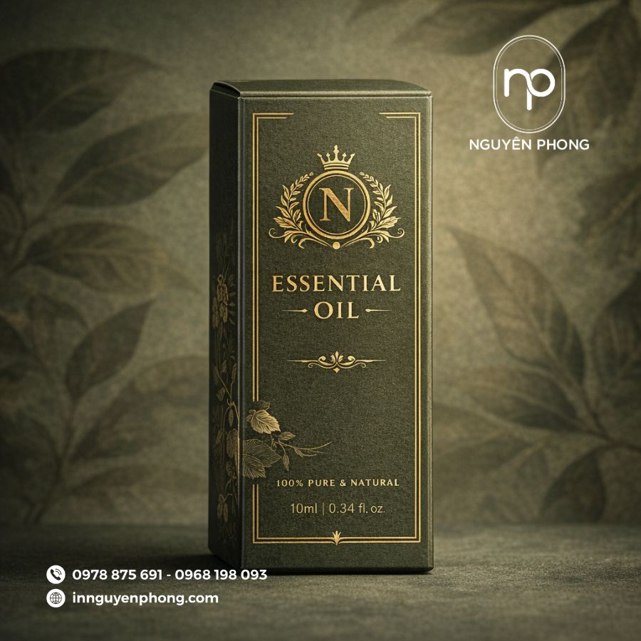 Mẫu hộp đựng tinh dầu 